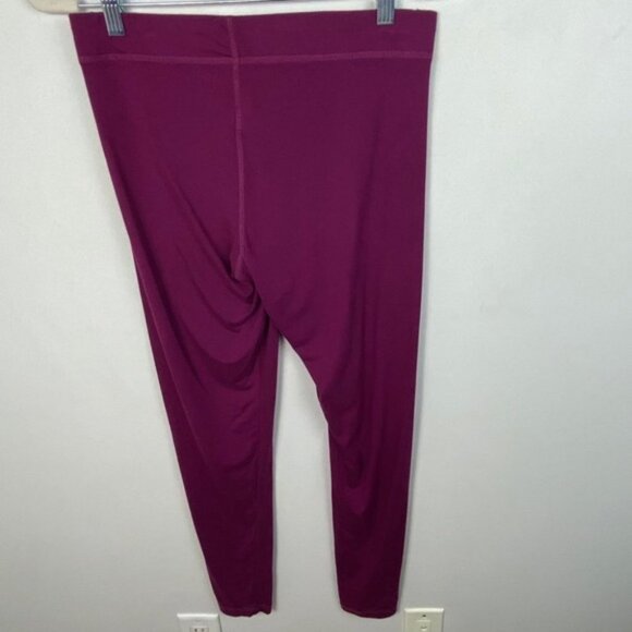 Ivy Park Burgundy Purple Logo Leggings Size Medium Beyoncé High Rise Tights Pink - Picture 13 of 15
